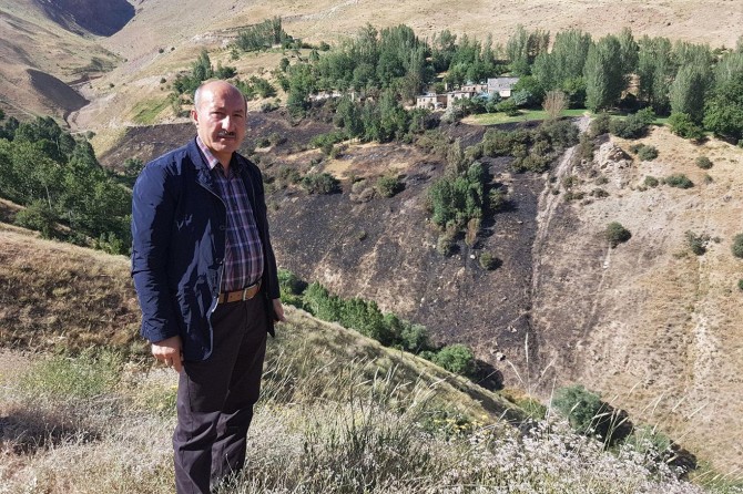 Van’ın Çatak ilçesinde yangın