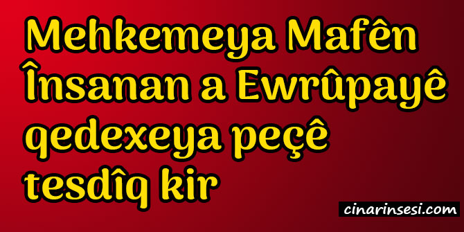 Mehkemeya Mafên Însanan a Ewrûpayê qedexeya peçê tesdîq kir