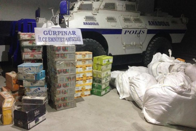 Van'da kaçak tütün ele geçirildi