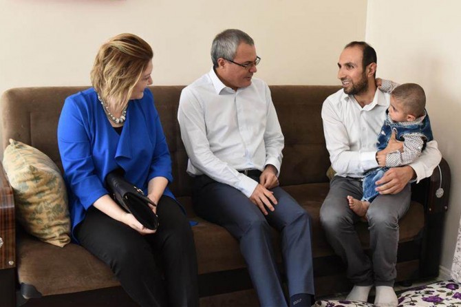 Batman’daki 15 Temmuz gazisine ziyaret