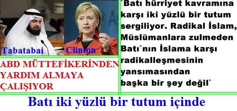 Batı iki yüzlü bir tutum içinde