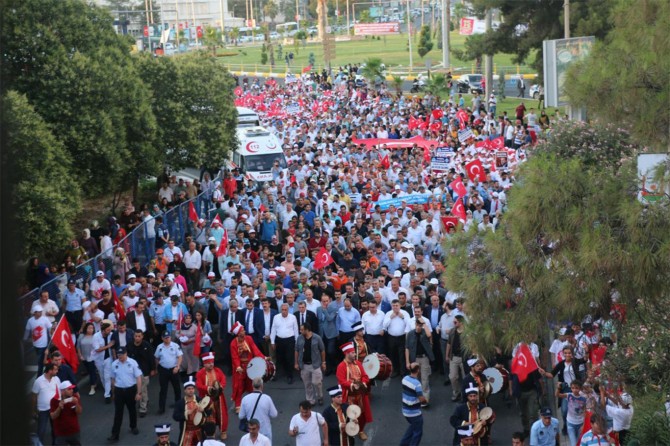Şanlıurfa'da nöbet heyecanı yürüyüşle başladı
