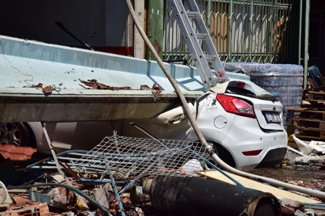Samsun Canik'te sanayi sitesinde patlama: 15 yaralı