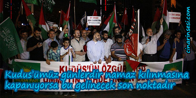 Kudus’ümüz günlerdir namaz kılınmasına kapanıyorsa bu gelinecek son noktadır