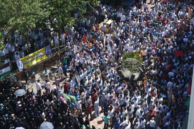 İşgalci terör rejimi Batman’da lanetlendi