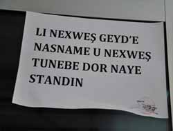 Devlet Hastanesine Kürtçe Uyarı Afişleri Asıldı