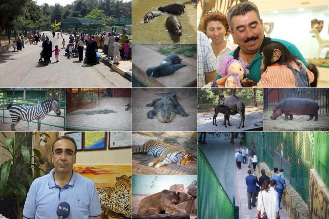 Gaziantep Hayvanat Bahçesinde hafta sonu yoğunluğu
