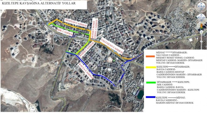 Mardin’de alternatif yol güzergâhları belirlendi