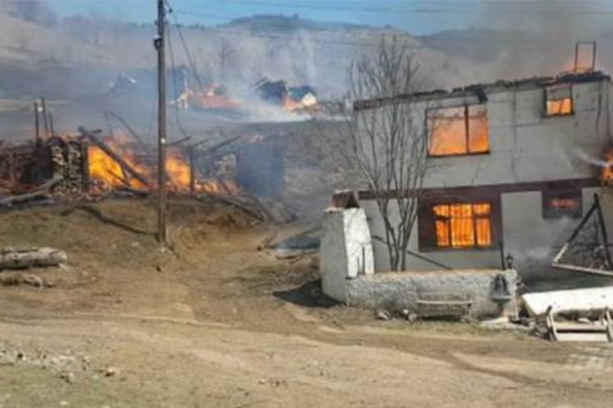 Valilikten yanan 27 binaya ilişkin açıklama