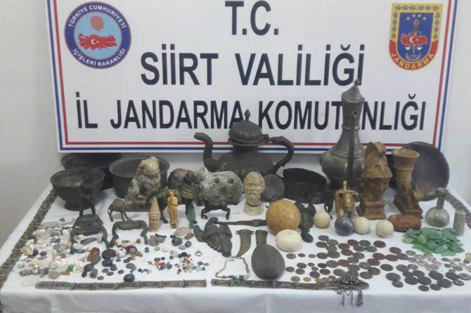 Siirt’te tarihi eser kaçakçılığı operasyonu: 3 gözaltı