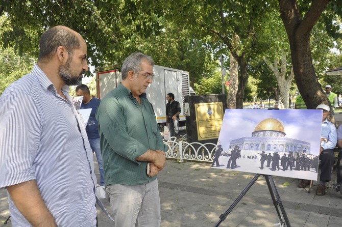 İstanbul'da siyonist işgalcilerin zulmü sergilendi