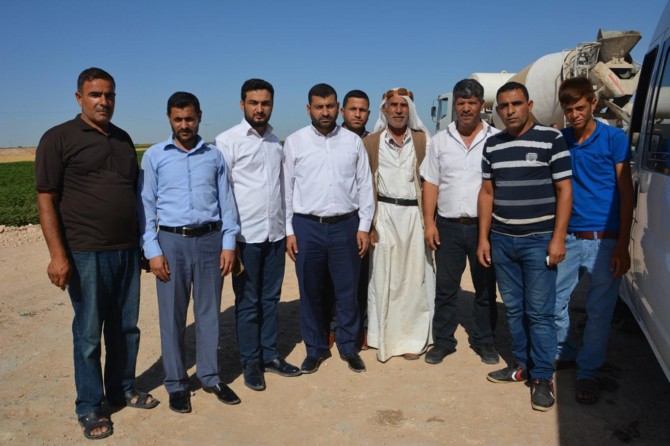 HÜDA PAR heyetinden yol sorunu yaşayan Şanlıurfa Akçakale'de köylülere ziyaret