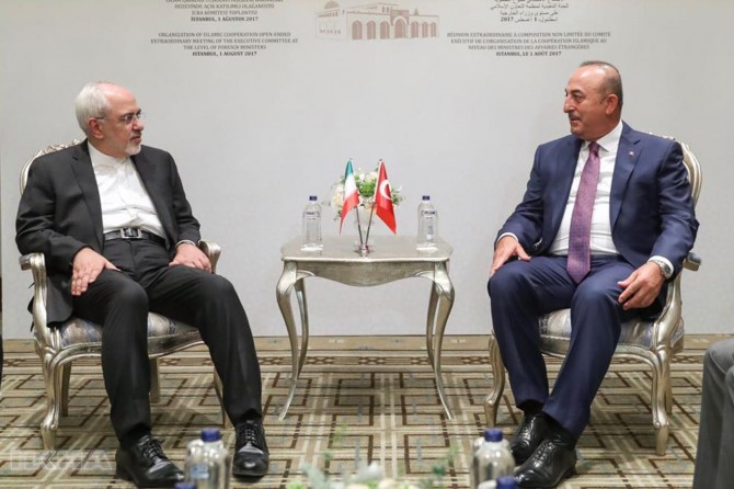 Çavuşoğlu meets with Iranian Foreign Minister Zarif
