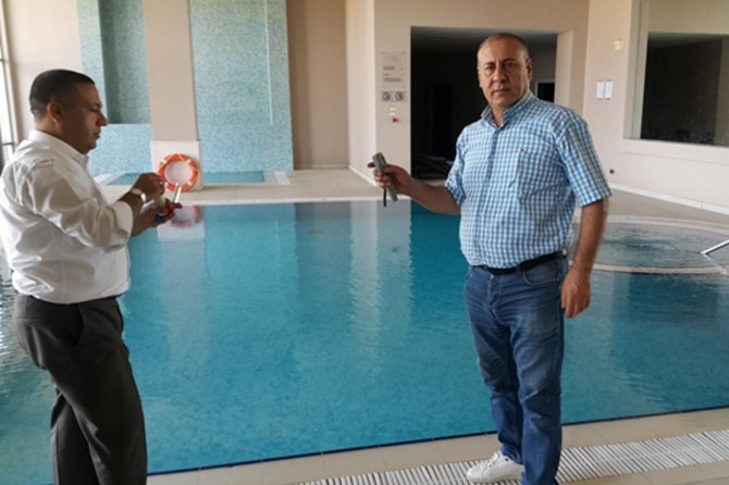 Mardin’de yüzme havuzları denetlendi