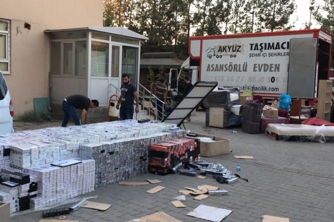 Mardin’de kaçak sigara ele geçirildi