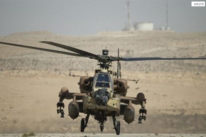 Siyonist işgalcilere ait askeri helikopter düştü