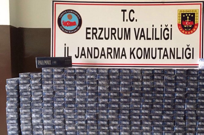 Erzurum Yakutiye'de 5 bin paket kaçak sigara ele geçirildi