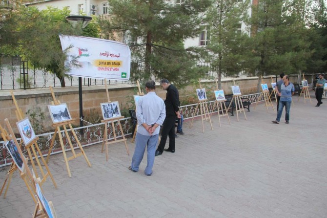 Mardin Midyat'ta Kudüs temalı resim sergisi açıldı
