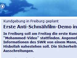 Freiburg'ta Filmi Protesto Başvurusu