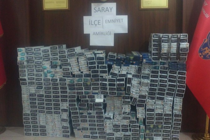 Van'da kaçak sigara ele geçirildi
