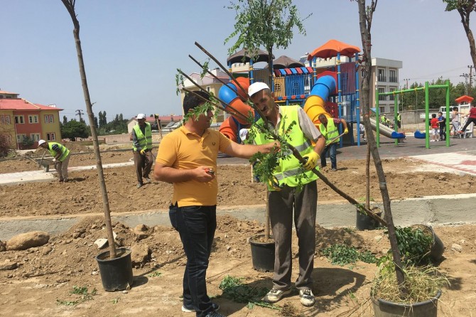 İpekyolu’nda park yapımlarında sona doğru