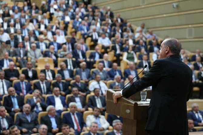 Cumhurbaşkanı Erdoğan muhtarlar toplantısında konuştu