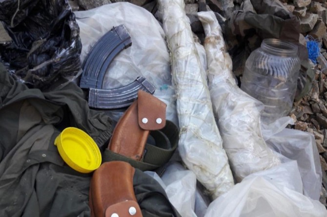 Bingöl'de silah ve mühimmat ele geçirildi