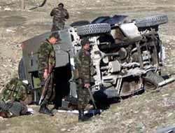 Şırnak'ın Cizre ilçesinde Askeri Araç Devrildi