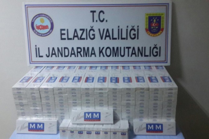 Elazığ’da kaçak sigara ele geçirildi