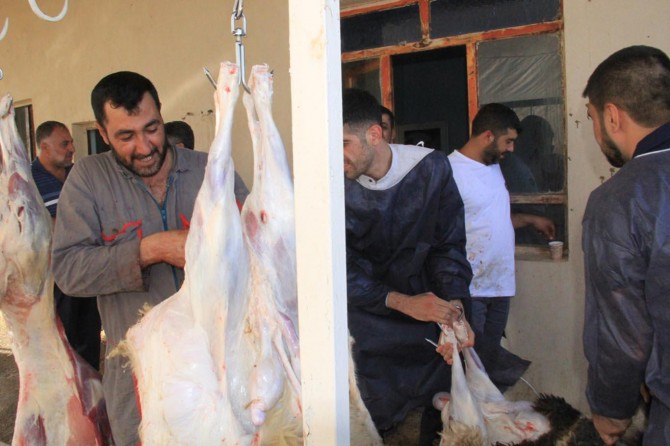Diyarbakır’da kurbanlıklar kesilmeye başladı