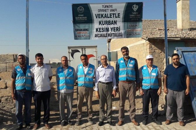 Diyanet Vakfı'ndan Akçakale'de kurban çalışması