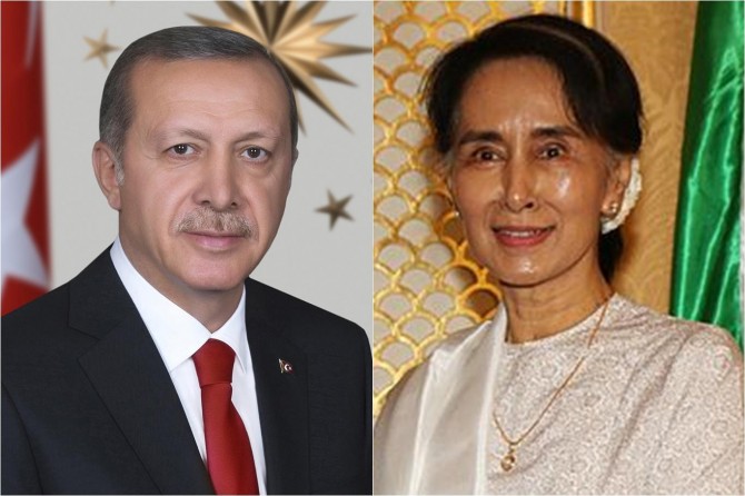 Erdoğan Myanmar lideri Suu Çii ile görüştü