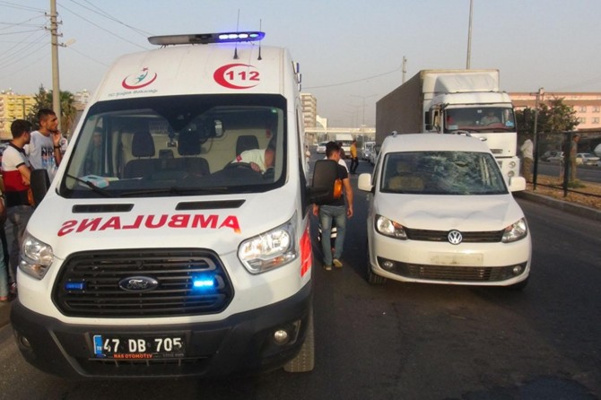 Mardin Kızıltepe'de kamyonetin çarptığı kız ağır yaralandı