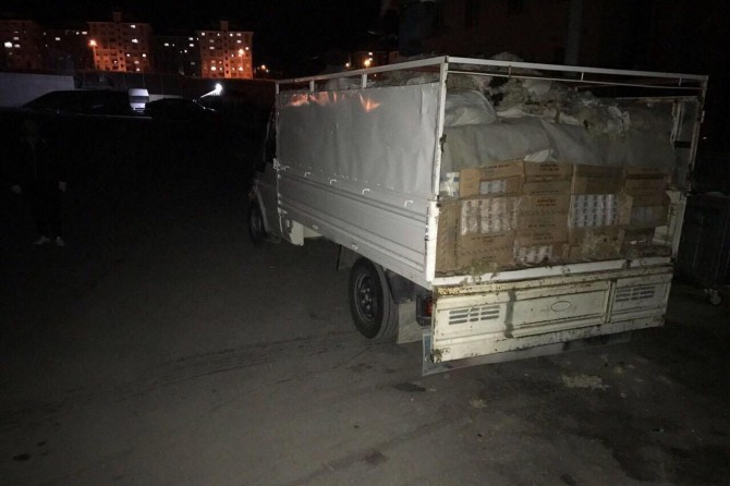 Van'da kaçak sigara ele geçirildi