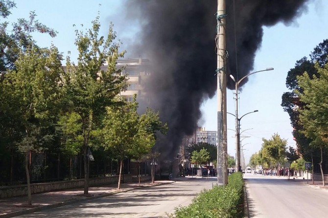 Van Karayolları Müdürlüğünde yangın