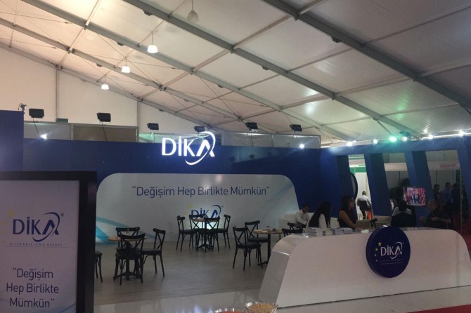 DİKA tarım ve inşaat sektörünün geliştirilmesi amacıyla fuara katıldı