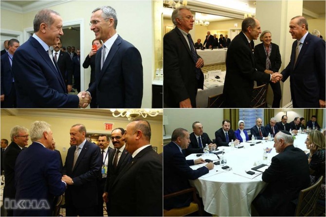 Serokkomar Erdogan di Lûtkeya NYê de hevdîtinan kir