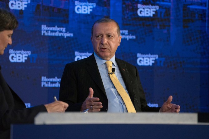 Erdoğan, İş Forumu'nda ABD'nin PKK'ye verdiği desteği gündeme getirdi