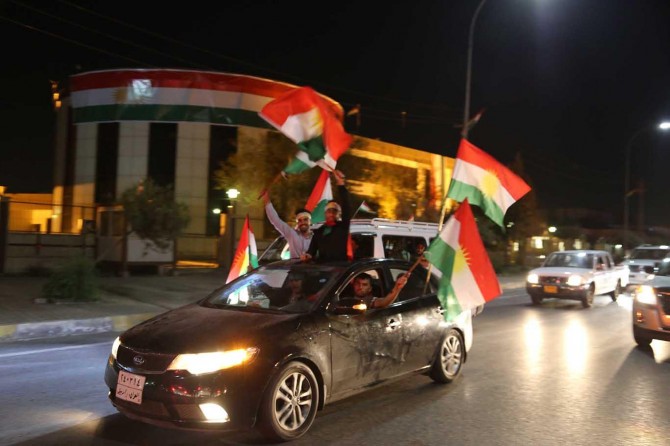 Kürdistan Referandum kutlamaları erken başladı