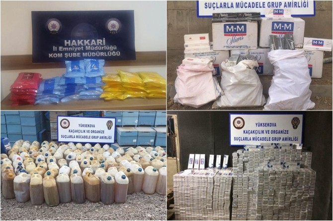Hakkari'de kaçakçılık operasyonu