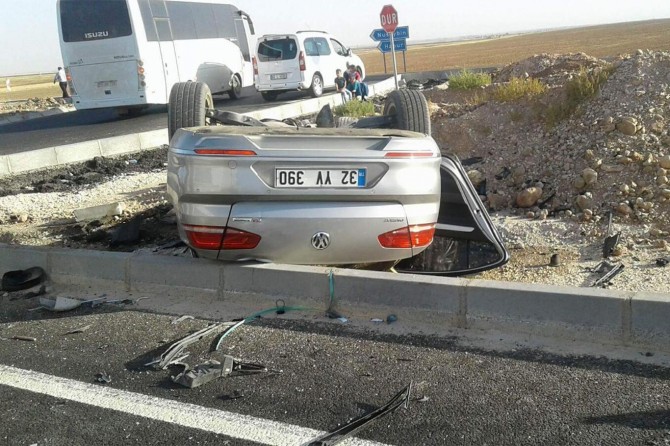 Mardin'de trafik kazası: 2 yaralı