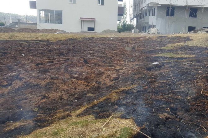 Bingöl'de esrarengiz toprak yangını