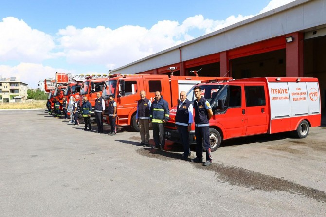 Van’da itfaiye ekipleri 7 gün 24 saat hazır