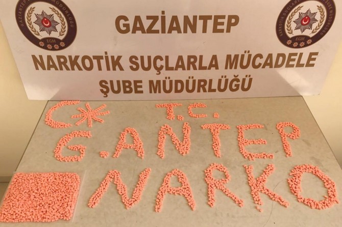 Gaziantep'te 3 bin uyuşturucu hap ele geçirildi