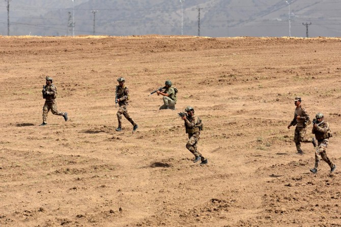 ​Habur'daki tatbikat sürüyor!