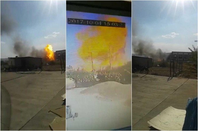 Batman’daki patlama anının dehşeti kameralara yansıdı