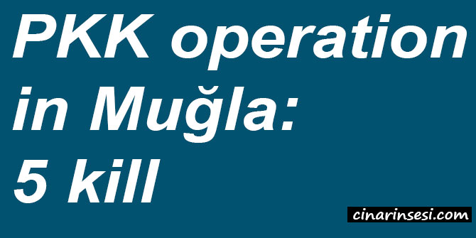 PKK operation in Muğla: 5 kill