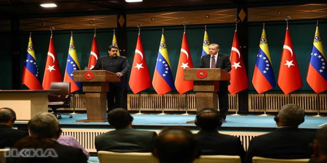 Venezuela Cumhurbaşkanı Maduro Cumhurbaşkanlığı Külliyesinde