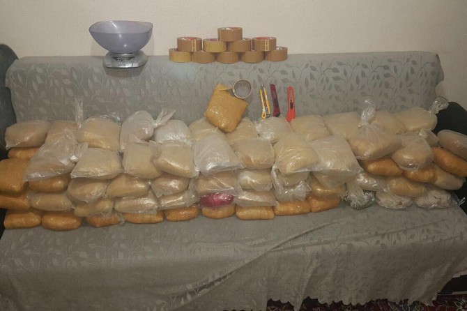 Van’da 100 kilo esrar ele geçirildi