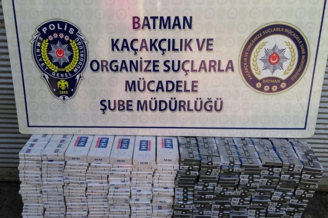 Batman’da kaçak sigara ve esrar ele geçirildi